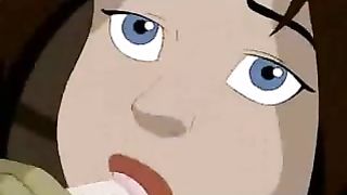 Adorable cartoon babe sucks dick like crazy because she wants to taste fresh, sweet spunk