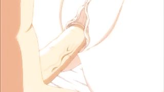 Nasty cartoon girl with dark blue hair is having wild sex with her ex boyfriend