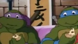 Perverted version of the Teenage Mutant Ninja Turtles cartoon with April O' Neil fucked by a villain