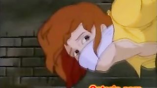 Perverted version of the Teenage Mutant Ninja Turtles cartoon with April O' Neil fucked by a villain