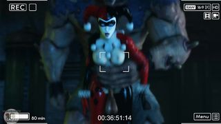 3D Adult Cartoon Series - Harley Quinn- Monster Fuck Scene