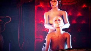 3D Short Lesbian Scene - Femquisitor Sera Strapon