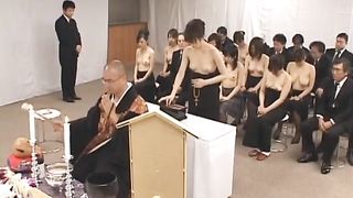 Free JAV Show of Asian girls go to church