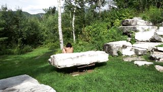 Naked on Stage - Nudity Performance Bed in the Vermont