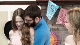 StepSis And Teen Friend Sneak Fuck At Mayo Party  - Taboo Family Series (Season 02, Episode 05)