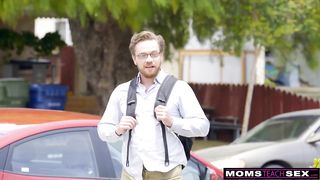 Hottest milf makes stepson cum inside - Family Taboo Series "momsteachsex" (Season 08, Episode 10)