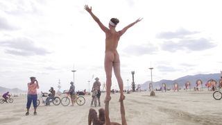Naked Circus Public Acrobatics