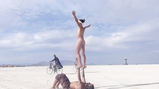 Naked Circus Public Acrobatics