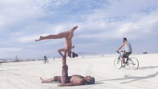 Naked Circus Public Acrobatics