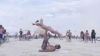 Naked Circus Public Acrobatics