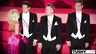 Award by Adriana Chechik Gets Triple Teamed And Gaped