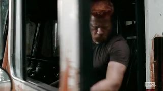 AMWF Lauren Cohan Irish Yankee Lady Bi-Racial Arrive Scorching Hug With Yeon Sang Yeob South Korean Masculine Ambling Dead Season five Vignette 8