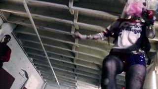 Ravaging A Luxurious Light-Haired Clown Harley Quinn In XXX Parody - Aria Alexander