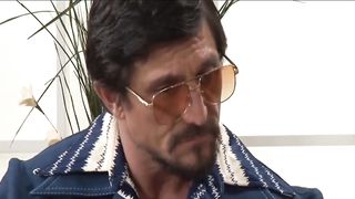 Ginger-Haired Tart Getting Ripped Up On Her Bed With Jizz-Shot