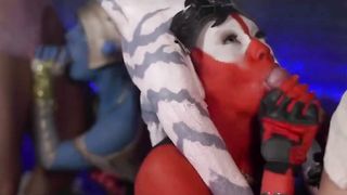 Sumptuous Jedi Generals Got Their Fuckpole-Squashing Cootchies Ravaged In Orgy - Eva Lovia