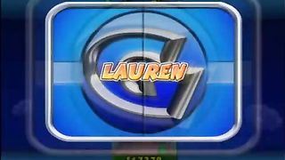 Charismatic host makes babes show their melons during a live TV flash and likes doing his job