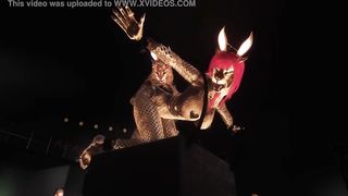 Smoking super-fucking-hot chicks are having tons of fun with each other in a Red Robin Lounge