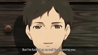 Cartoon babe is about to get boinked with a condom, until she commences squealing from delectation