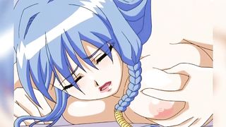 Cartoon babe with large fun bags and red hair is about to start squealing while getting ravaged