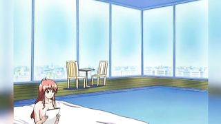 Cartoon babe with large fun bags and red hair is about to start squealing while getting ravaged