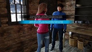 Jiggly chick is doing her best to behave although she would like to hump her acquaintance