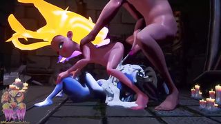 Cartoon creatures are in the mood for supah-super-steamy fuck and just can't stop pleasing each other