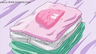 Huge-Boobed, animation dark-haired is completely naked because she is about to have hardcore hump with her ex