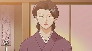 Toon Japanese housewife is about to get slammed with two rock firm jizz-shotguns at the same time