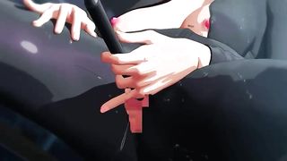 Meiko is a humungous breasted woman who knows how to make herself spunk, with her fingers