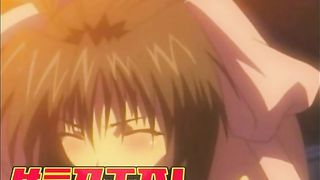 two nice, carton babes are taking turns throating a rock stiff trunk and wailing while getting ravaged