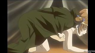 Mischievous Manga Pornography damsel is deep-deep throating a rock hard beef whistle and getting it from the back