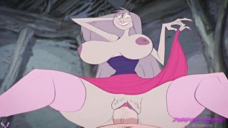 Madam Mim is regularly blowing pricks in her cottage in interchange for a fine rear sex intercourse