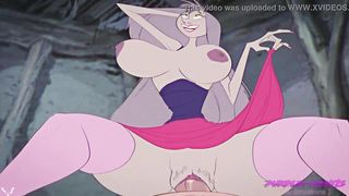 Madam Mim is regularly blowing pricks in her cottage in interchange for a fine rear sex intercourse