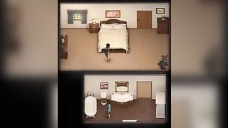 Smoking red-hot chocolate-colored-haired in a uber-cool costume is spreading her legs wide open to get fingerfucked