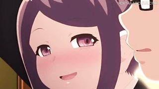 Manga Pornography babe is blushing while a jaw-ripping off boy is gently rubbin' his beef whistle against her