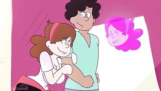 Dipper and Mable are often having adventures that include showcasing a rock rock rock-hard man sausage, or milk cans