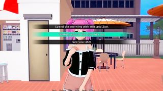 Anime Video - Chesty dark-skinned-haired with glasses is too ultra-super-naughty to hold back from ravaging any stud who stops by