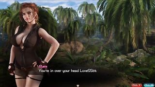 Astounding chocolate-colored-haired in a uber-sexy, red dress would like to ride a rock rock-rock-hard pinkish cigar (Cartoon Adult Game)