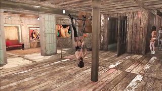 Anime BDSM Porno - Girls are roped up and being forced to spunk