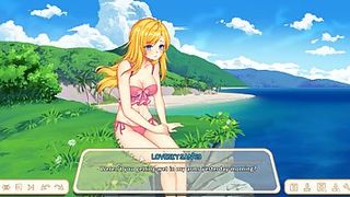 Tasty light-haired babe with immense, blue eyes is having fuck in the nature and luving it