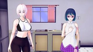 Hentai Games - Humungous breasted honeys are always in the mood for a quickie with some splendid guy