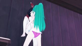 Hentai Cartoon's XXX - Amber is having lovemaking with a smoking scorching all chick who is wearing a strapon