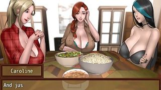 Gigantic-Boobed woman is gently groping a rock rock rock-hard manmeat and blushing, because she wants to ride it