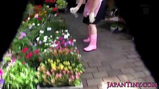 JAV Porn - Hot Girl shows gets her hairy pussy and boobs