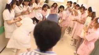 Red hot porn shows Asian nurses getting kinky with a very lucky patient