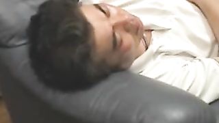 Asian milf with shaved pussy and naughty fingers rubs herself off in a close up show