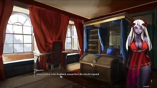 Red haired gal is fucking a demon, because his big dick feels better than anything else