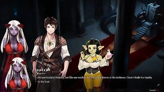 Red haired gal is fucking a demon, because his big dick feels better than anything else