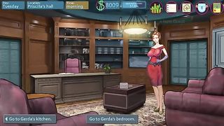 Horny babe was using a big sex toy to drill her ass before having sex