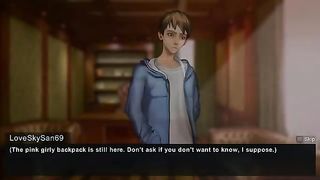 Horny babe was using a big sex toy to drill her ass before having sex